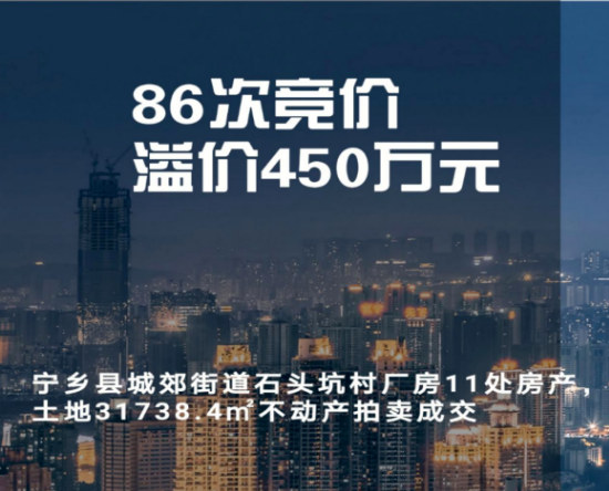 86次競價，溢價450萬元，工業用地拍賣爭奪現場！